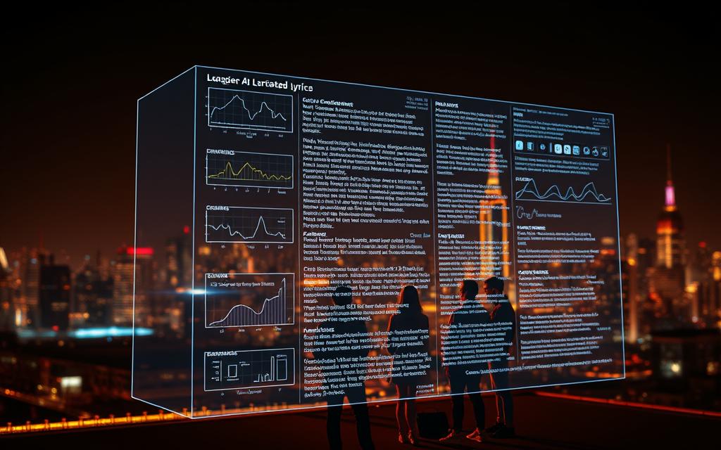 AI lyrics creation analysis